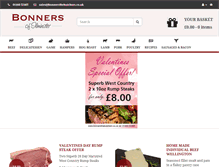 Tablet Screenshot of bonnersthebutchers.co.uk